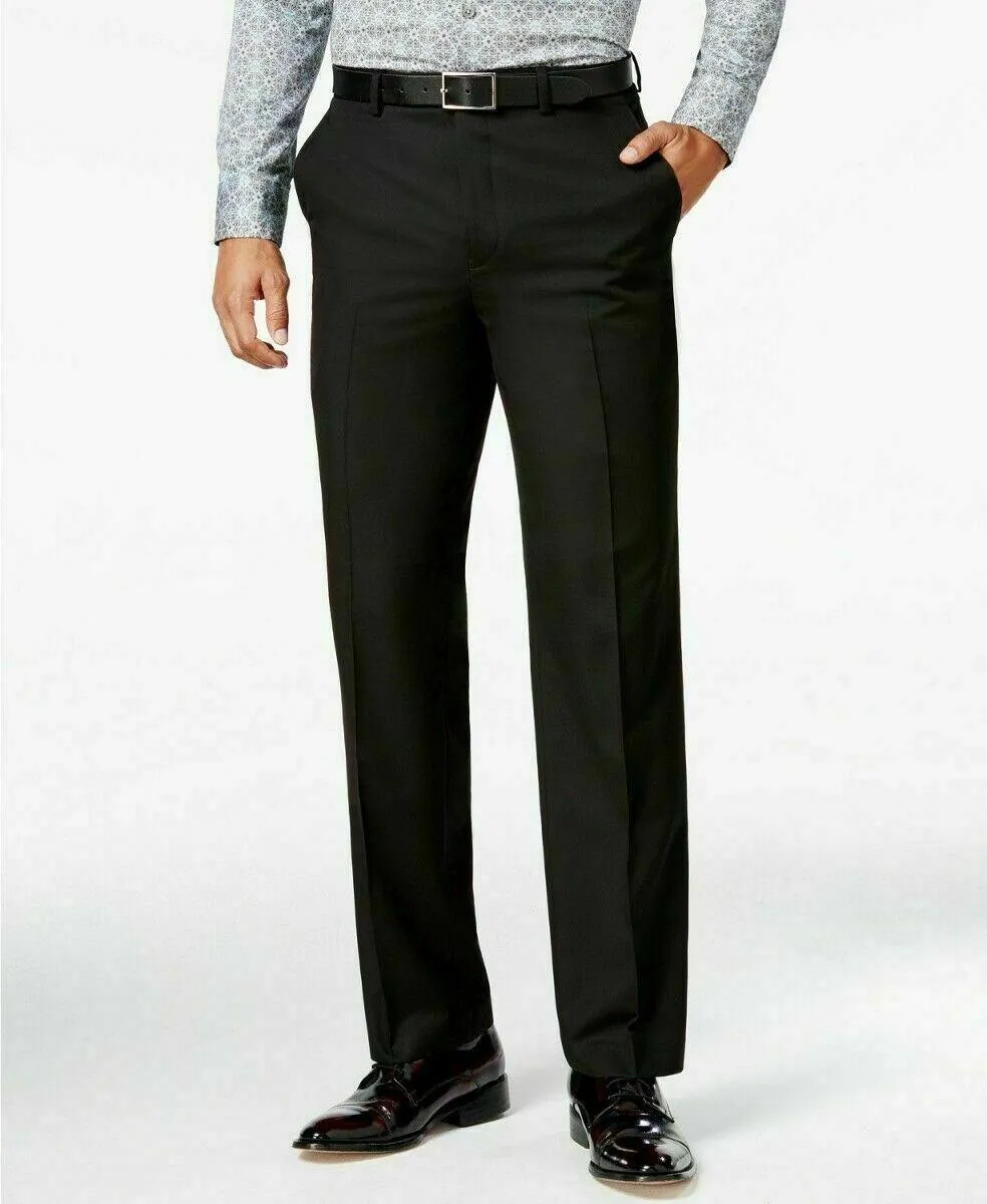 Sean John Mens Classic fit Dress Pants 40 / 32 Black Solid