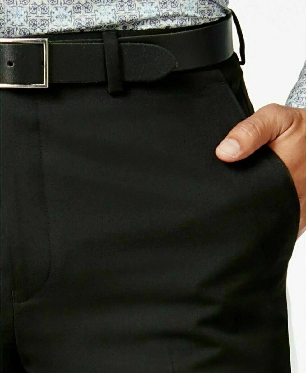 Sean John Mens Classic fit Dress Pants 40 / 32 Black Solid