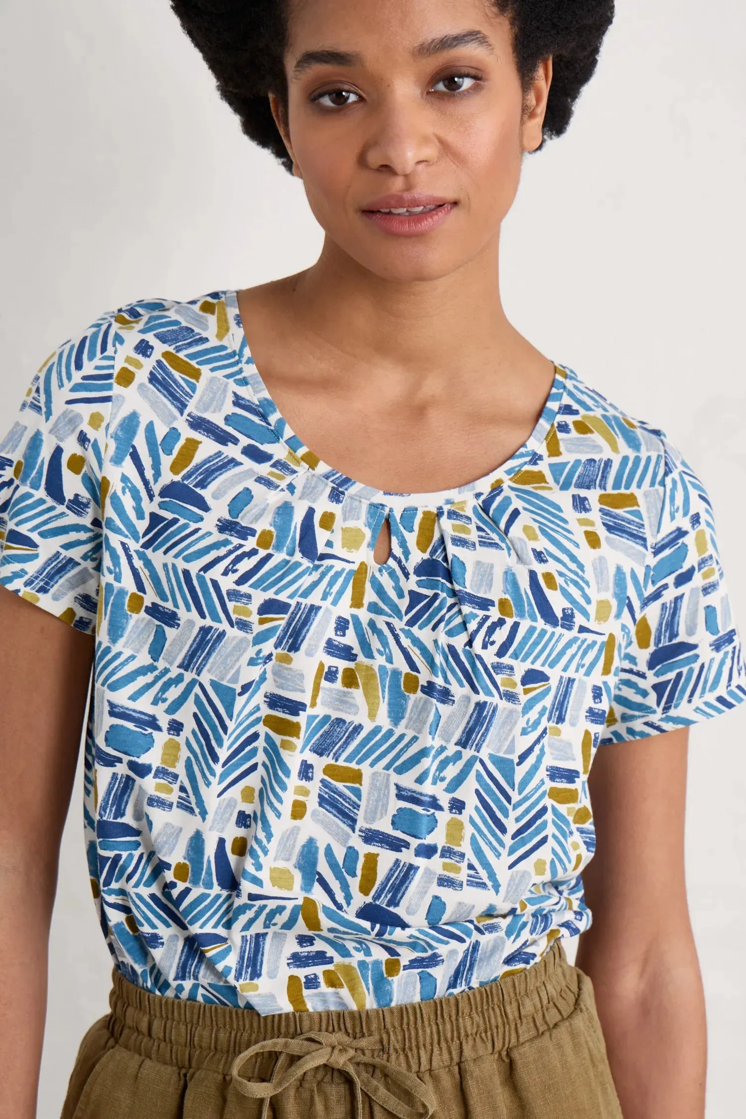 Seasalt Appletree T-Shirt - Hedging Marks Saltwater