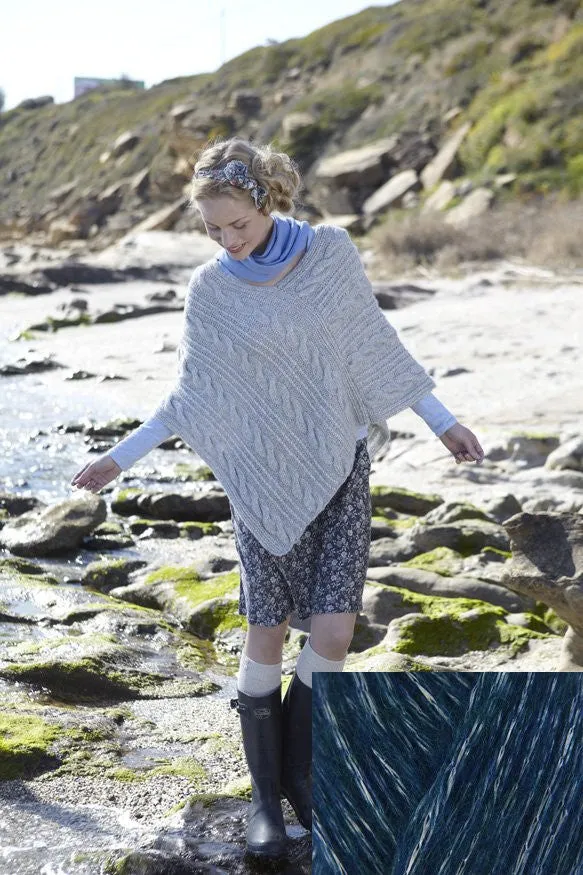Sirdar Softspun Chunky Poncho Kit - Inky Blue