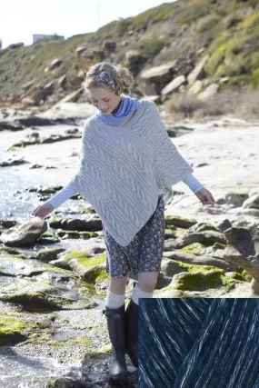 Sirdar Softspun Chunky Poncho Kit - Inky Blue