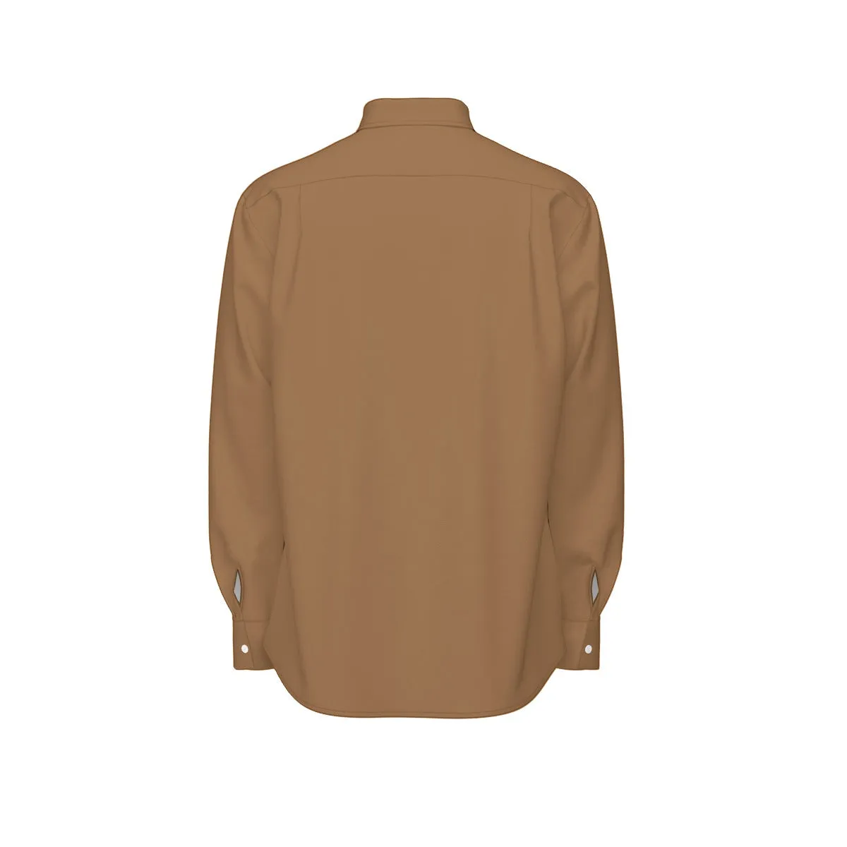 Sixty Eight 93 Logo White Chocolate Men's Cotton Long Sleeve Shirt