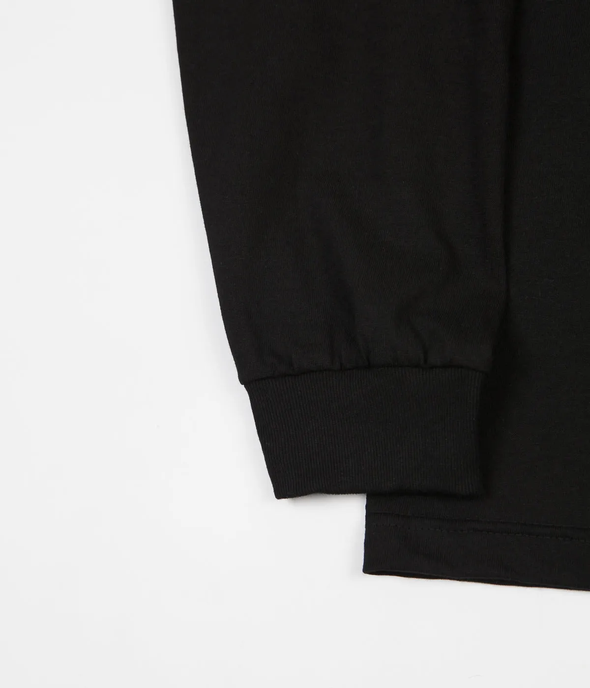 Skateboard Cafe Check Long Sleeve T-Shirt - Black / White