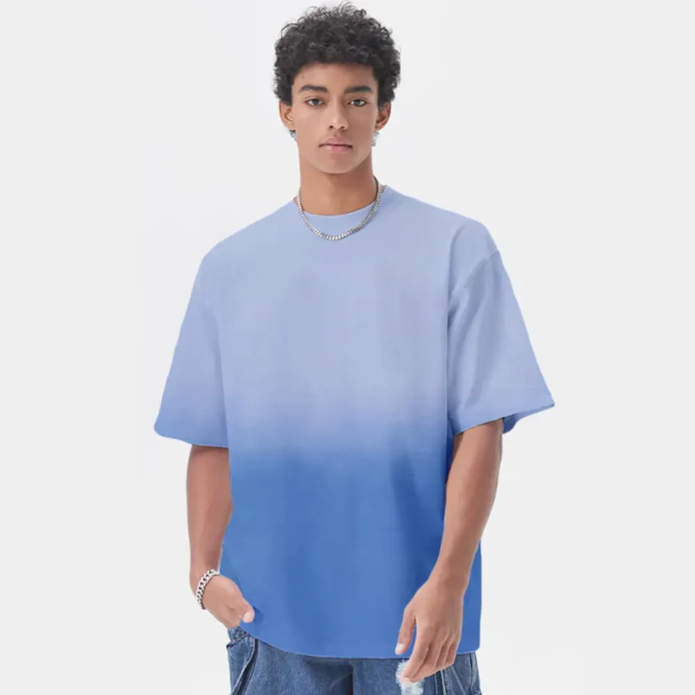 Solid Color Gradient T-Shirt