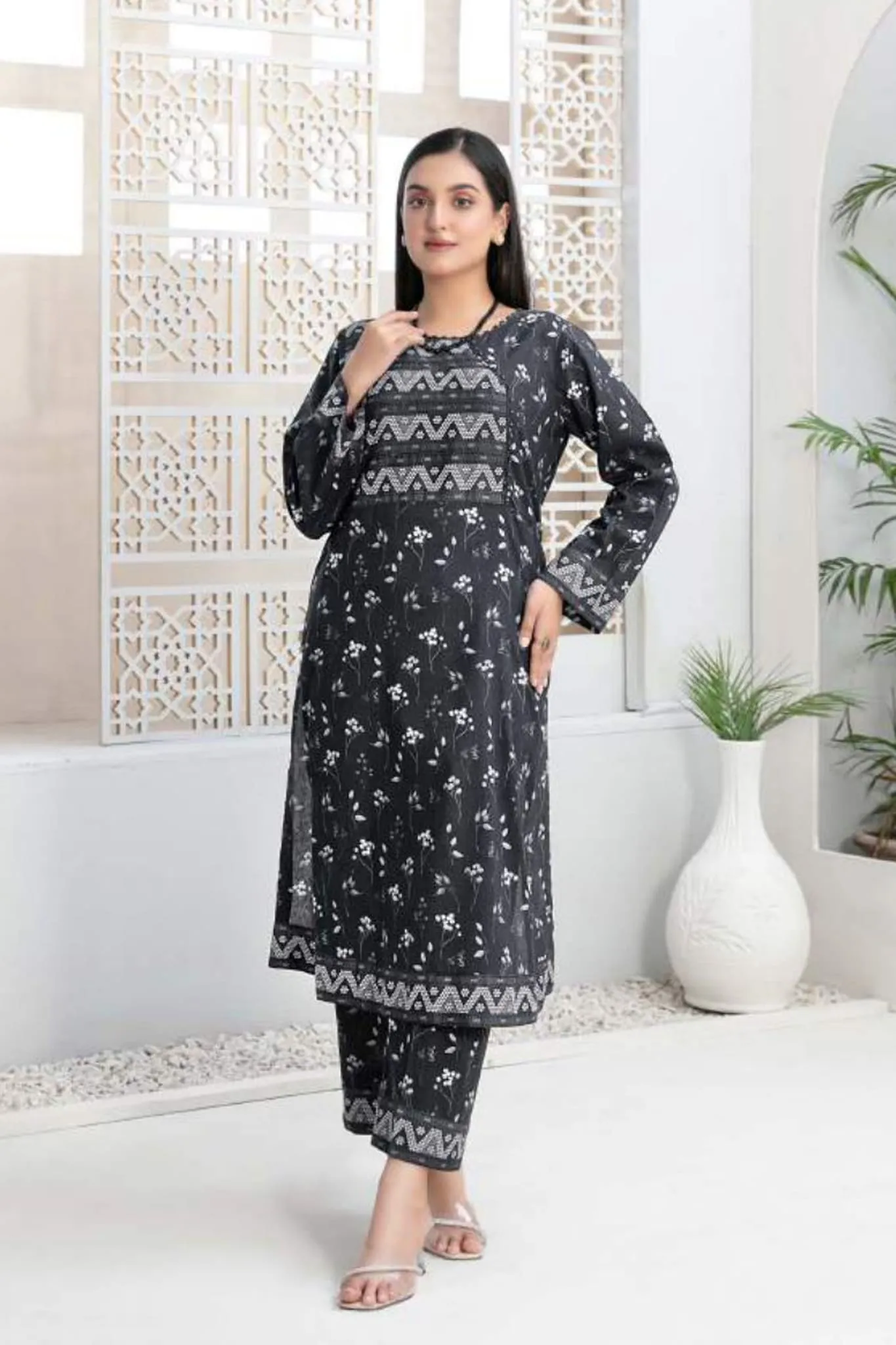 Sombre by Tawakkal Unstitched 2 Piece Digital Printed Lawn Collection'2023-S-9382