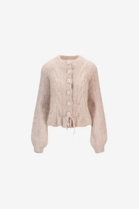 Sophia Chunky Cardigan Beige Melange