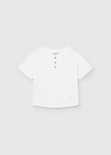 S/s combined linen shirt for baby