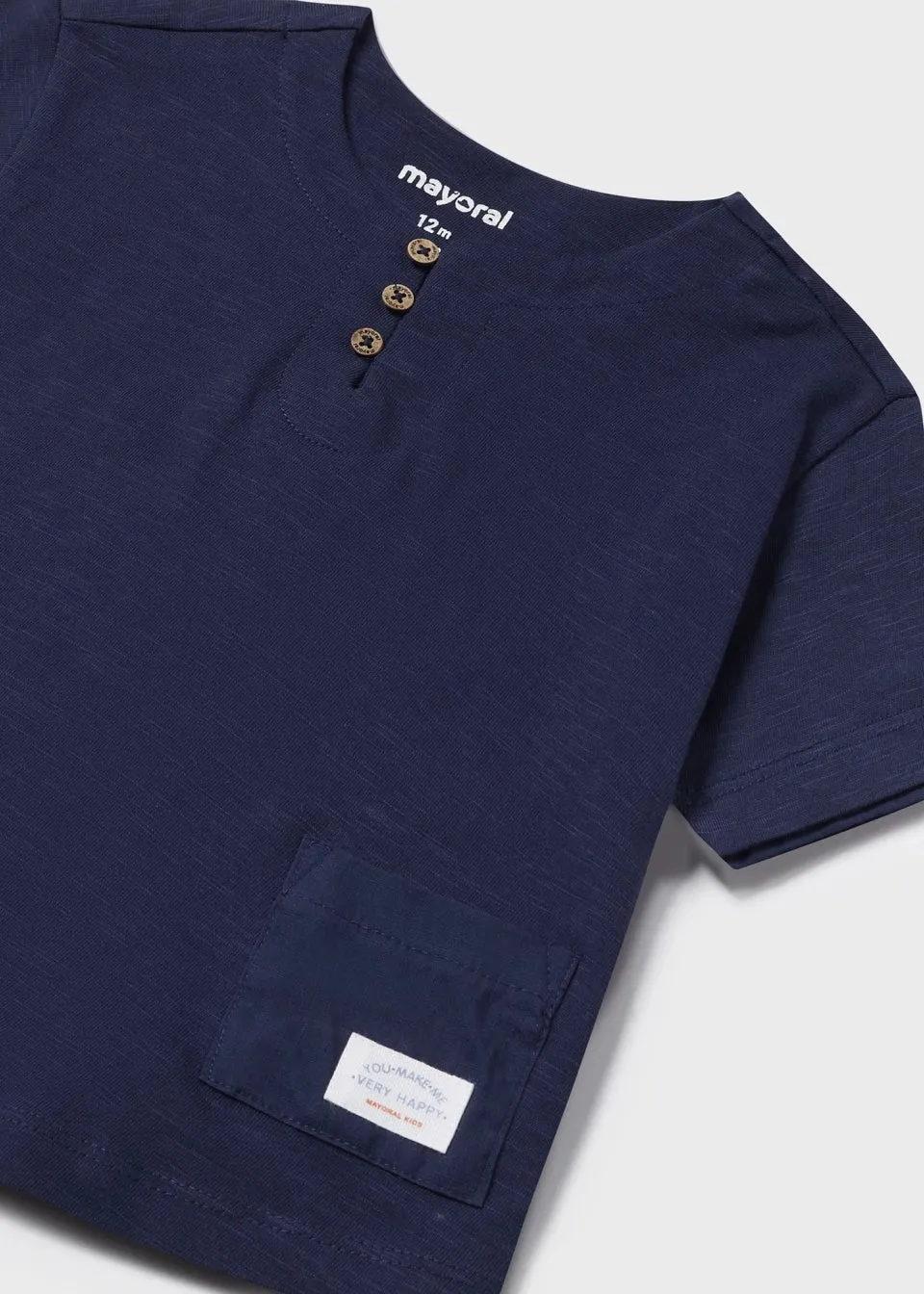 S/s combined linen shirt