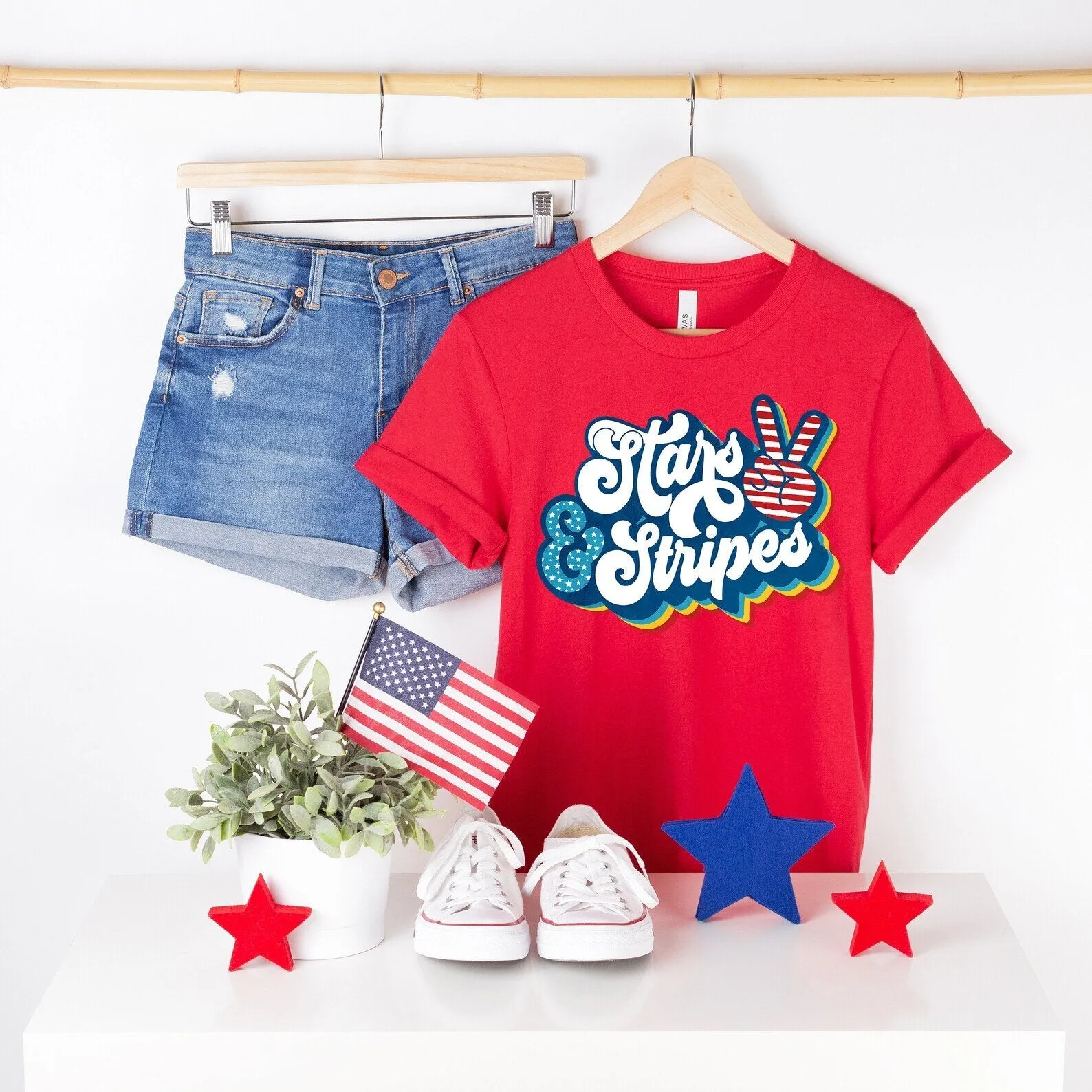 Stars And Stripes 4Th Of July T-shirt