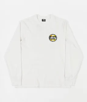 Stussy Classic Dot Pigment Dyed Long Sleeve T-Shirt - Natural