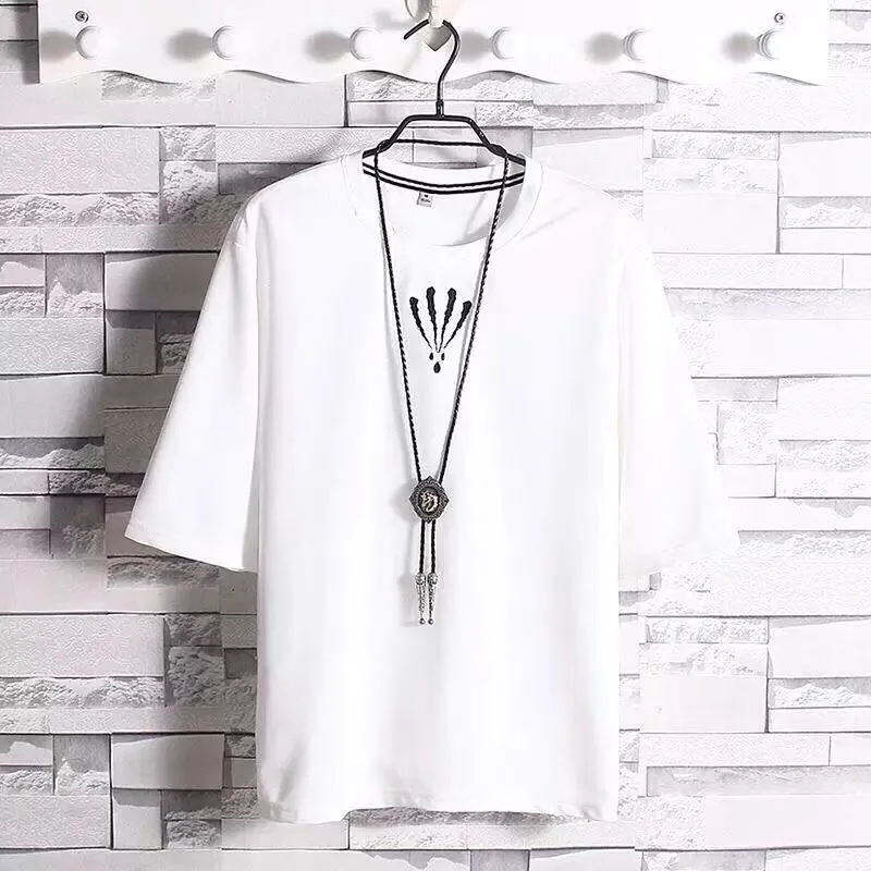 Summer Korean Hip Hop Tshirt Streetwear Tops Casual Oversized Zipper T-shirt Men&#39;s Clothing Cool Loose Punk Japan T Shirts Male