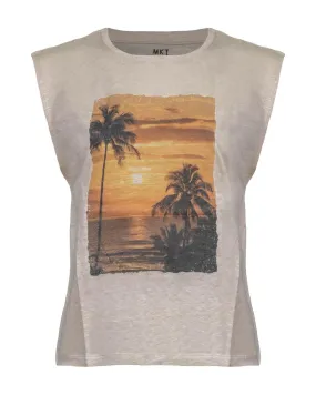 Sunset Linen Tee