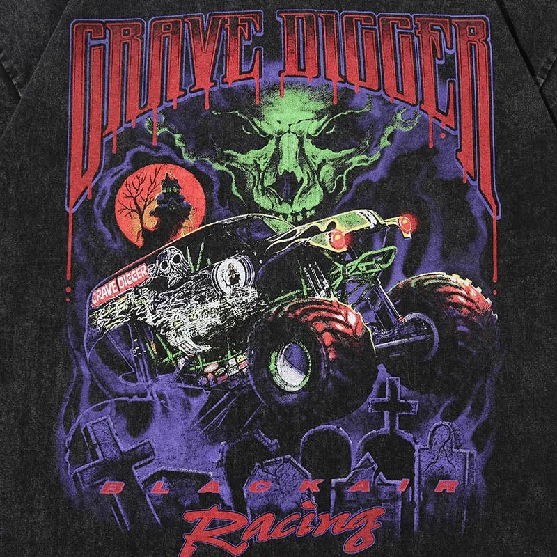 T-Shirt Devil Racing Harajuku