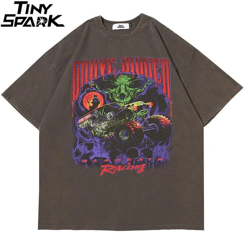 T-Shirt Devil Racing Harajuku