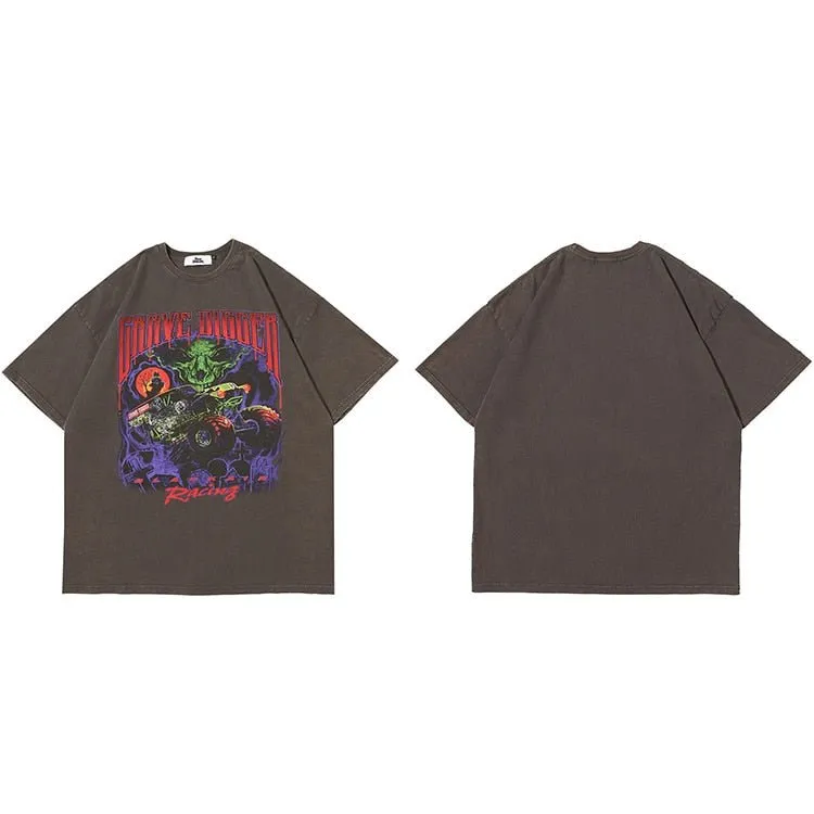 T-Shirt Devil Racing Harajuku