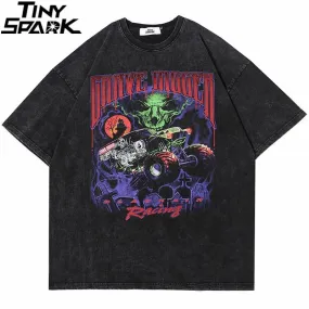 T-Shirt Devil Racing Harajuku