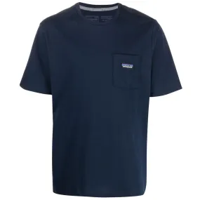 T-Shirt Patagonia P-6 Label Pocket Responsibili - Blu