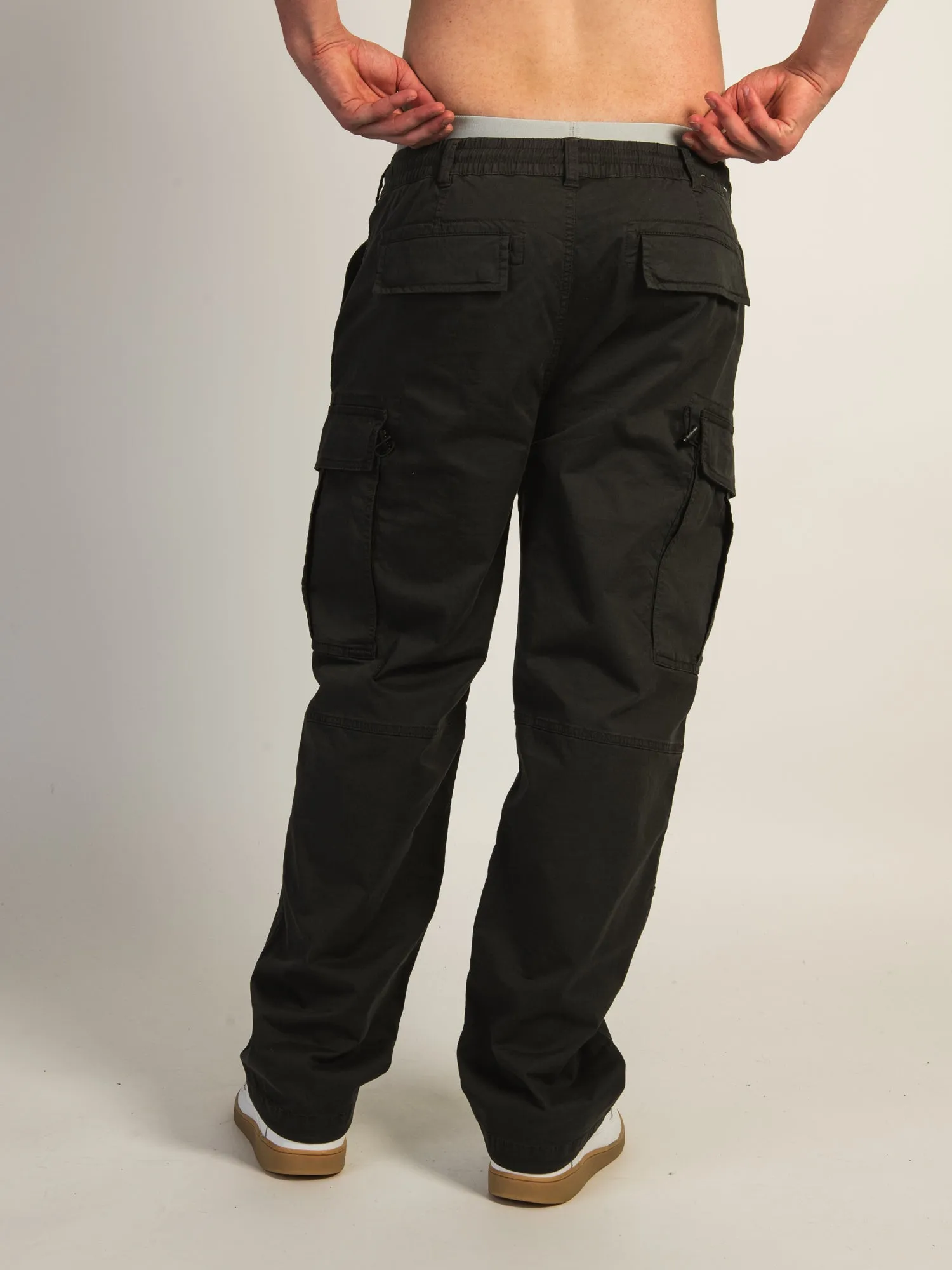 TAINTED RELAXED LIGHTWEIGHT CARGO - BLACK