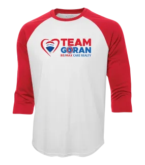 Team Goran Adult Cotton Baseball Shirt with Printed Logo