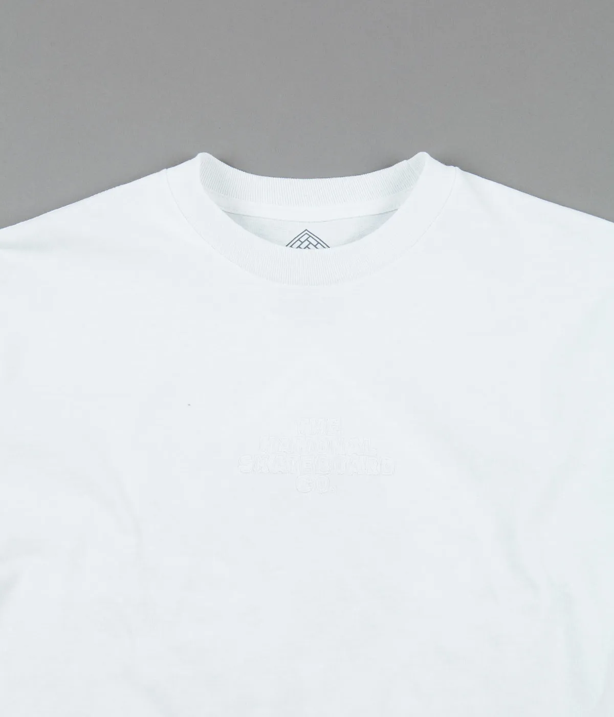 The National Skateboard Co Classic Logo Long Sleeve T-Shirt - White