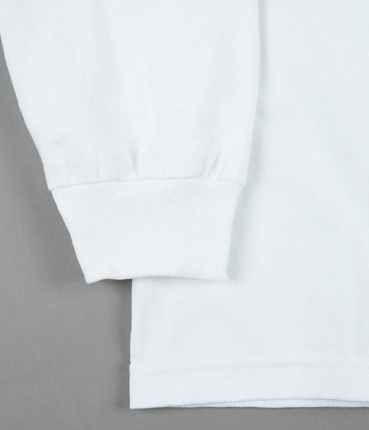 The National Skateboard Co Classic Logo Long Sleeve T-Shirt - White