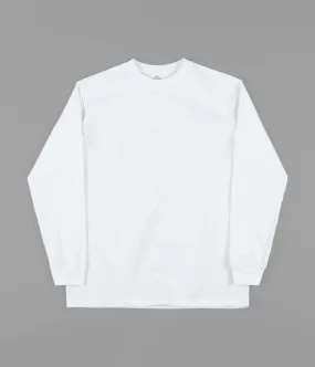 The National Skateboard Co Classic Logo Long Sleeve T-Shirt - White