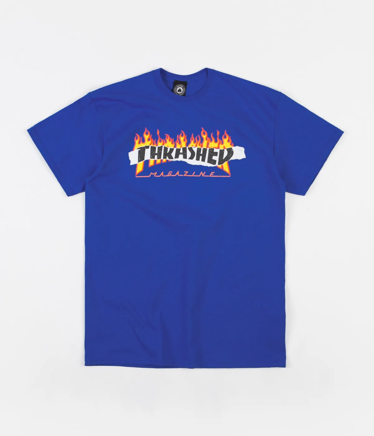 Thrasher Ripped T-Shirt - Royal Blue