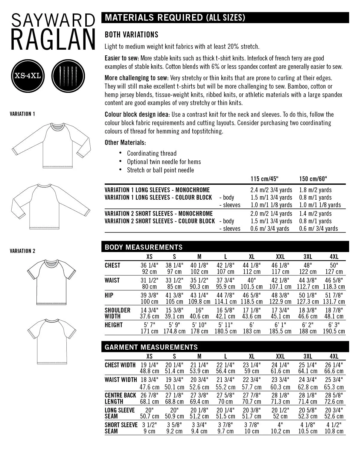 Thread Theory Men's Sayward Raglan PDF Pattern