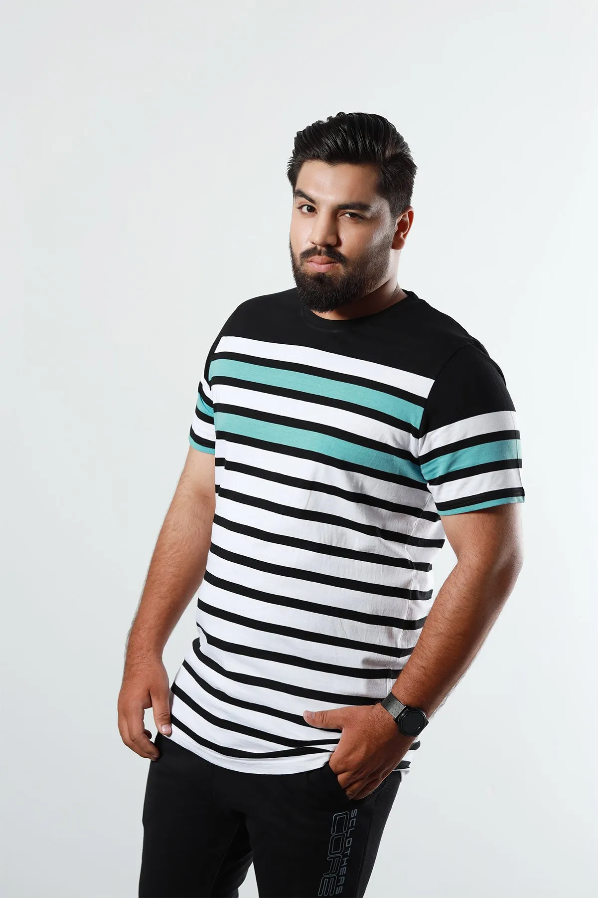 Topaz Tri-Color T-Shirt (Plus Size) - P22 - MT0142P