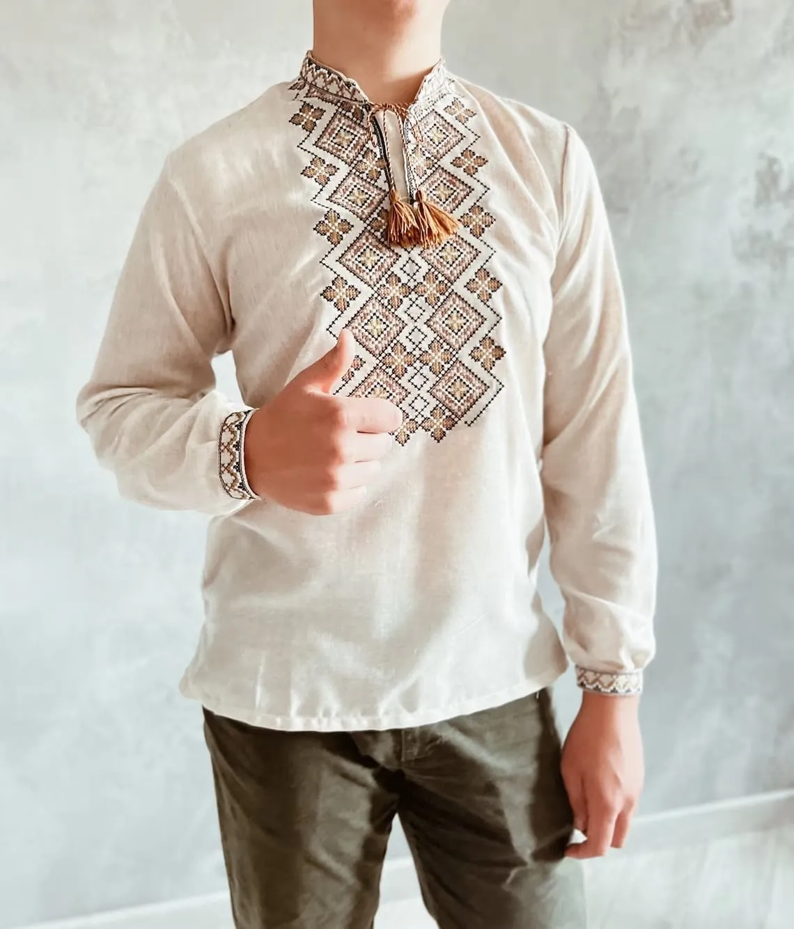 Traditional Ukrainian Shirt for Men