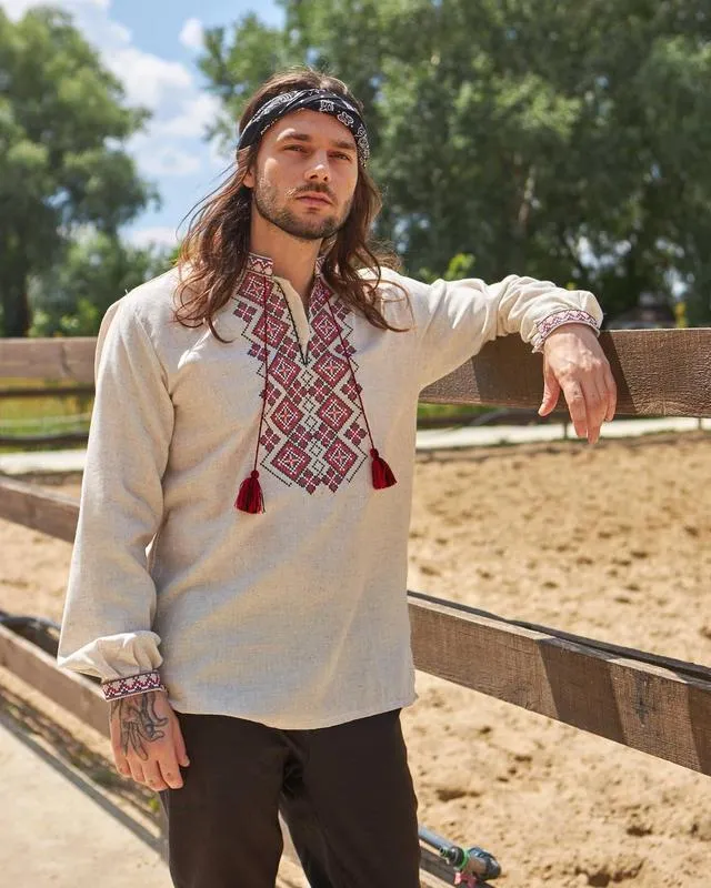 Traditional Ukrainian Shirt for Men