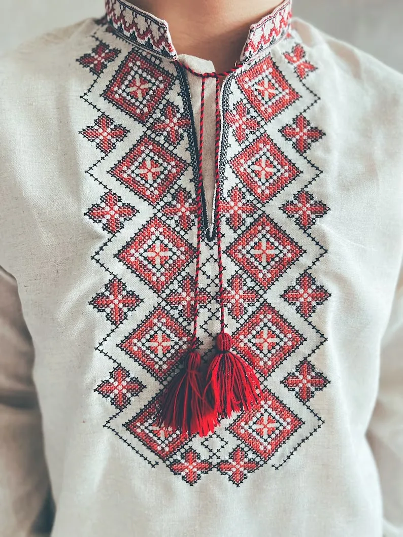 Traditional Ukrainian Shirt for Men