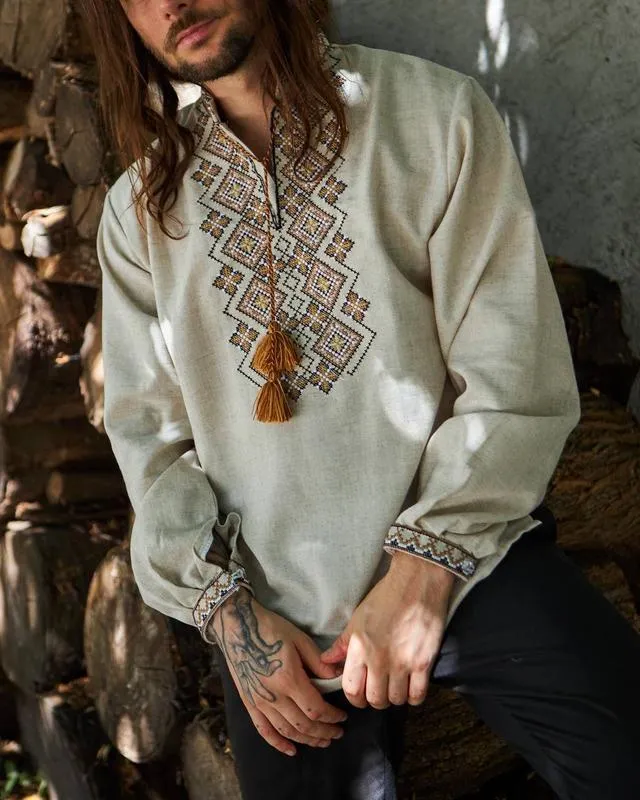 Traditional Ukrainian Shirt for Men