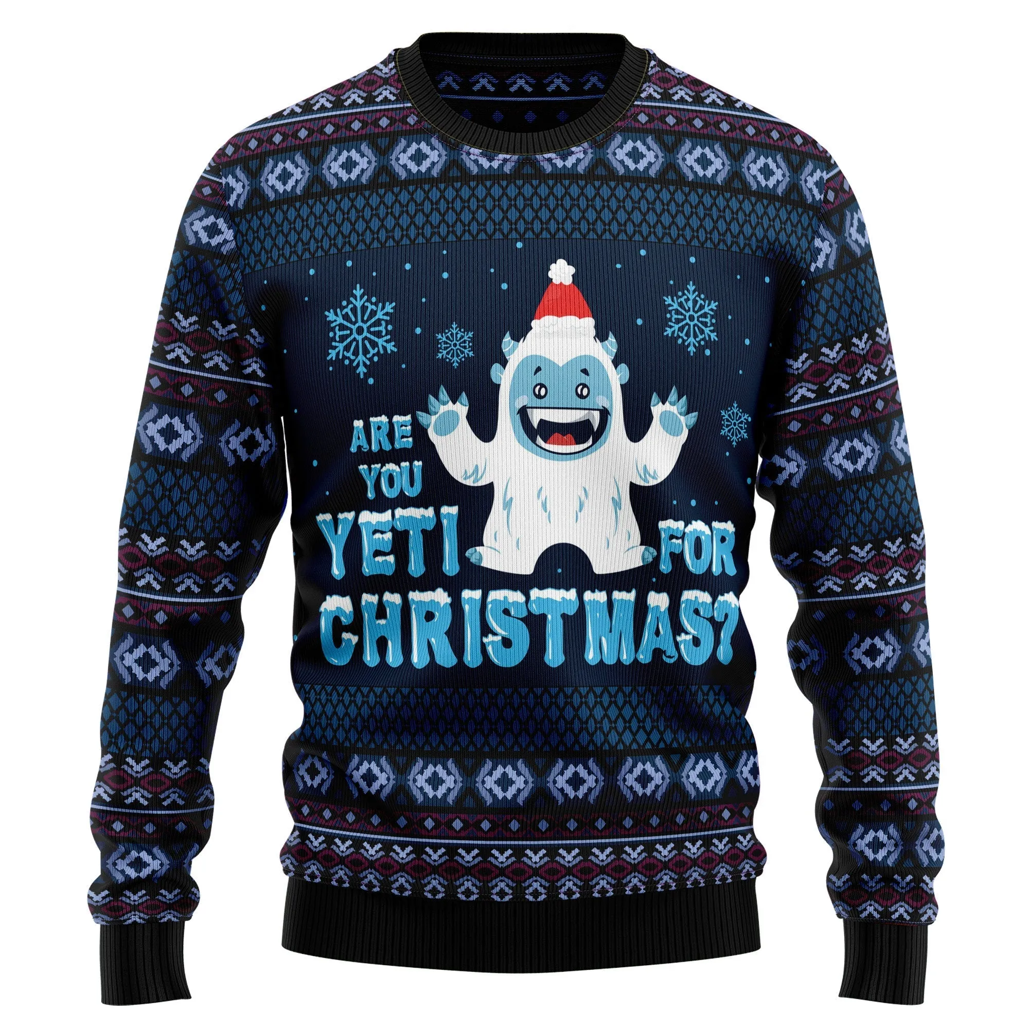Ugly Christmas Sweater JulesRoche All-Over Print Festive Jumper