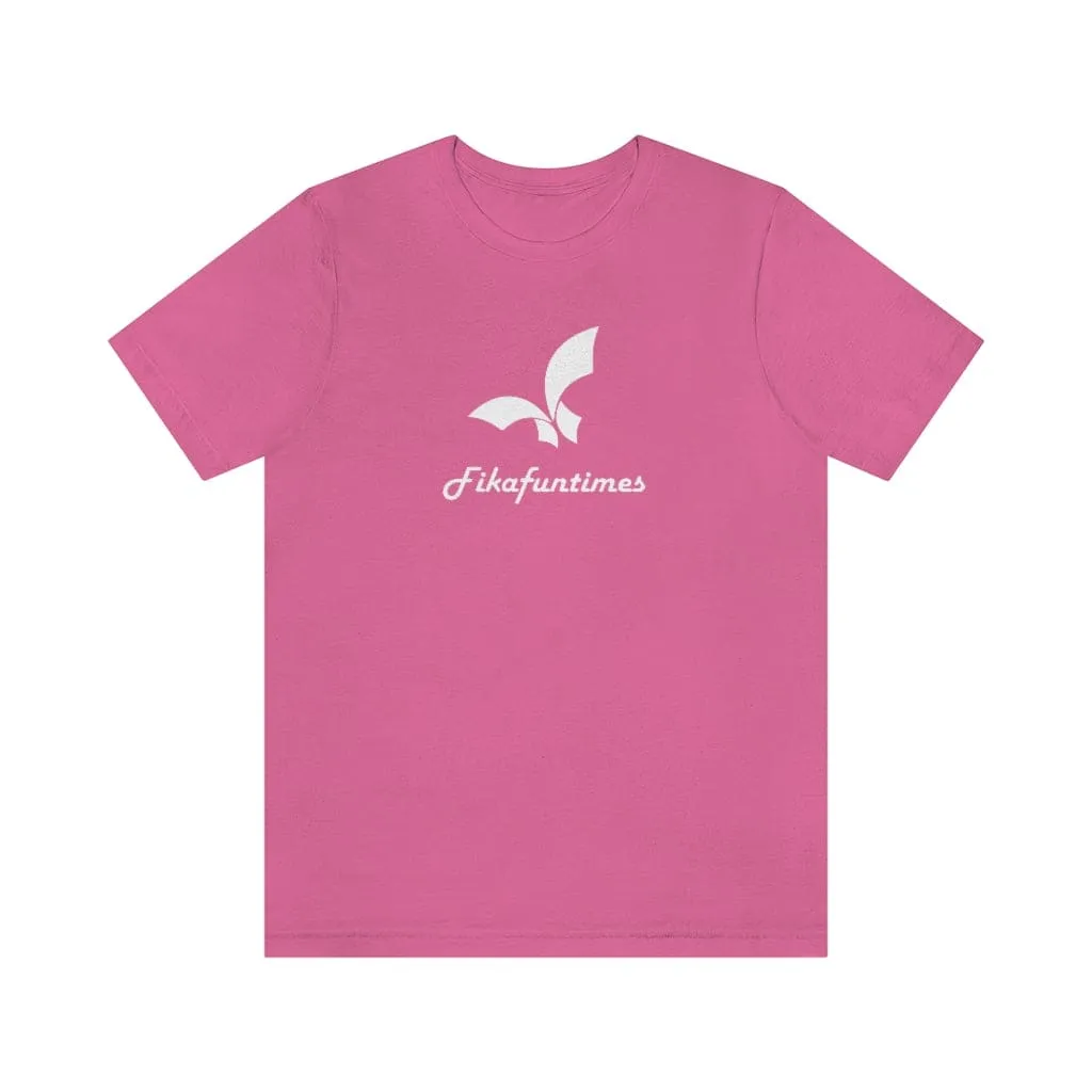 Unisex Crew Neck Fikafuntimes Print Jersey T-Shirt