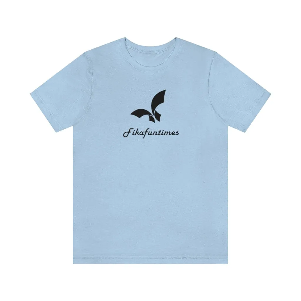 Unisex Crew Neck Fikafuntimes Print Jersey T-Shirt