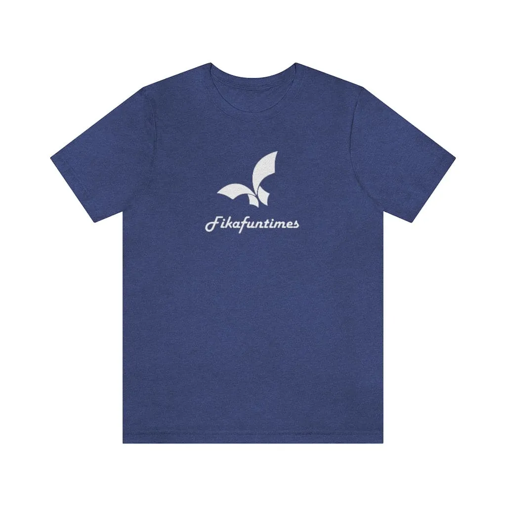Unisex Crew Neck Fikafuntimes Print Jersey T-Shirt