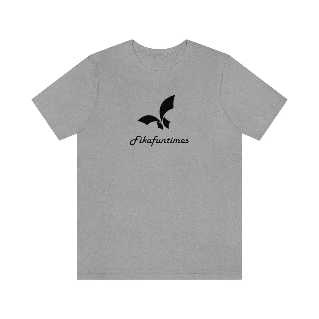 Unisex Crew Neck Fikafuntimes Print Jersey T-Shirt