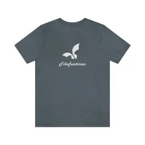 Unisex Crew Neck Fikafuntimes Print Jersey T-Shirt