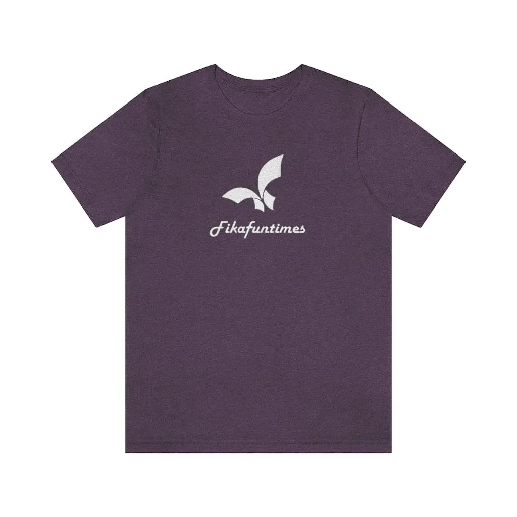 Unisex Crew Neck Fikafuntimes Print Jersey T-Shirt