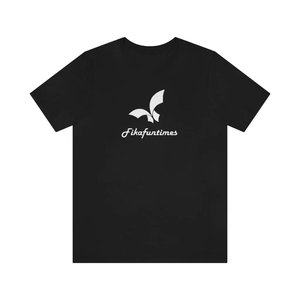 Unisex Crew Neck Fikafuntimes Print Jersey T-Shirt