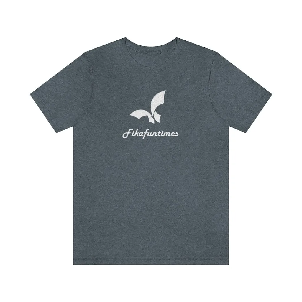 Unisex Crew Neck Fikafuntimes Print Jersey T-Shirt
