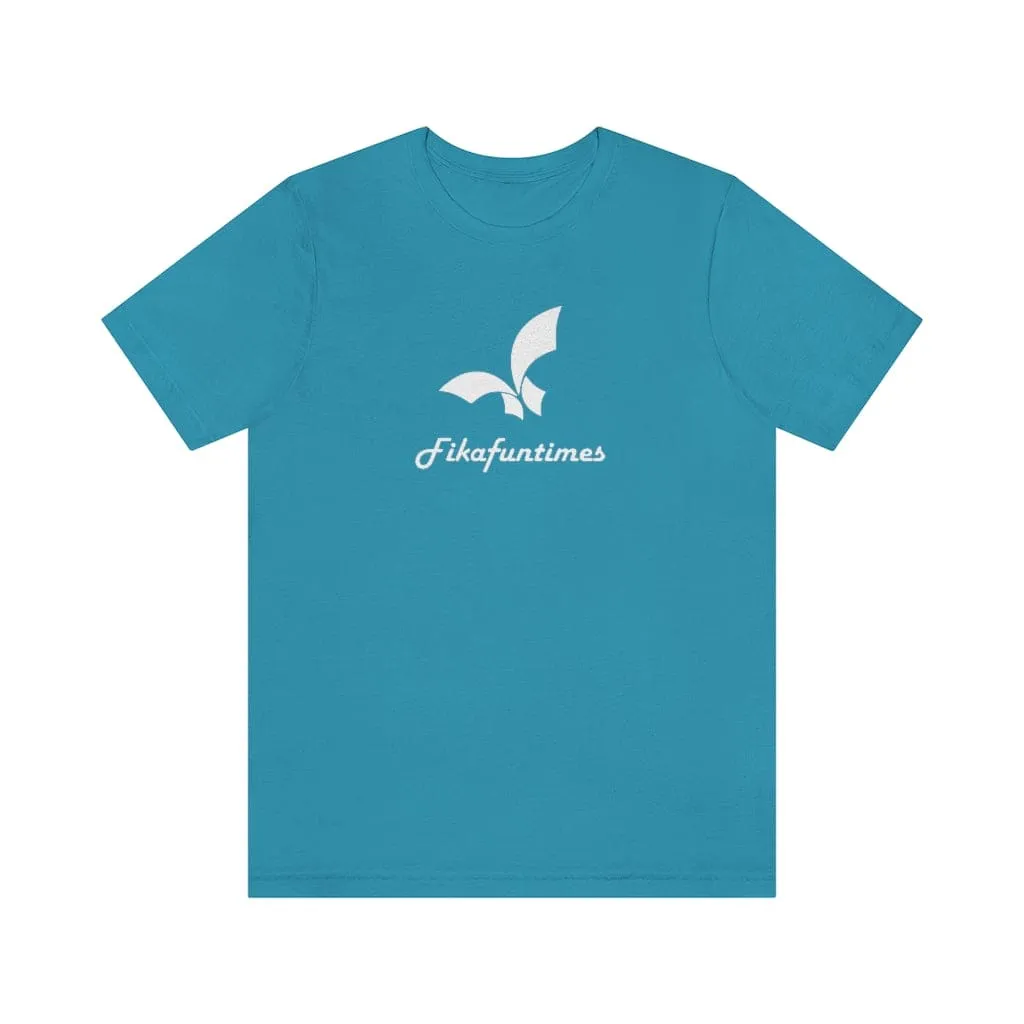 Unisex Crew Neck Fikafuntimes Print Jersey T-Shirt