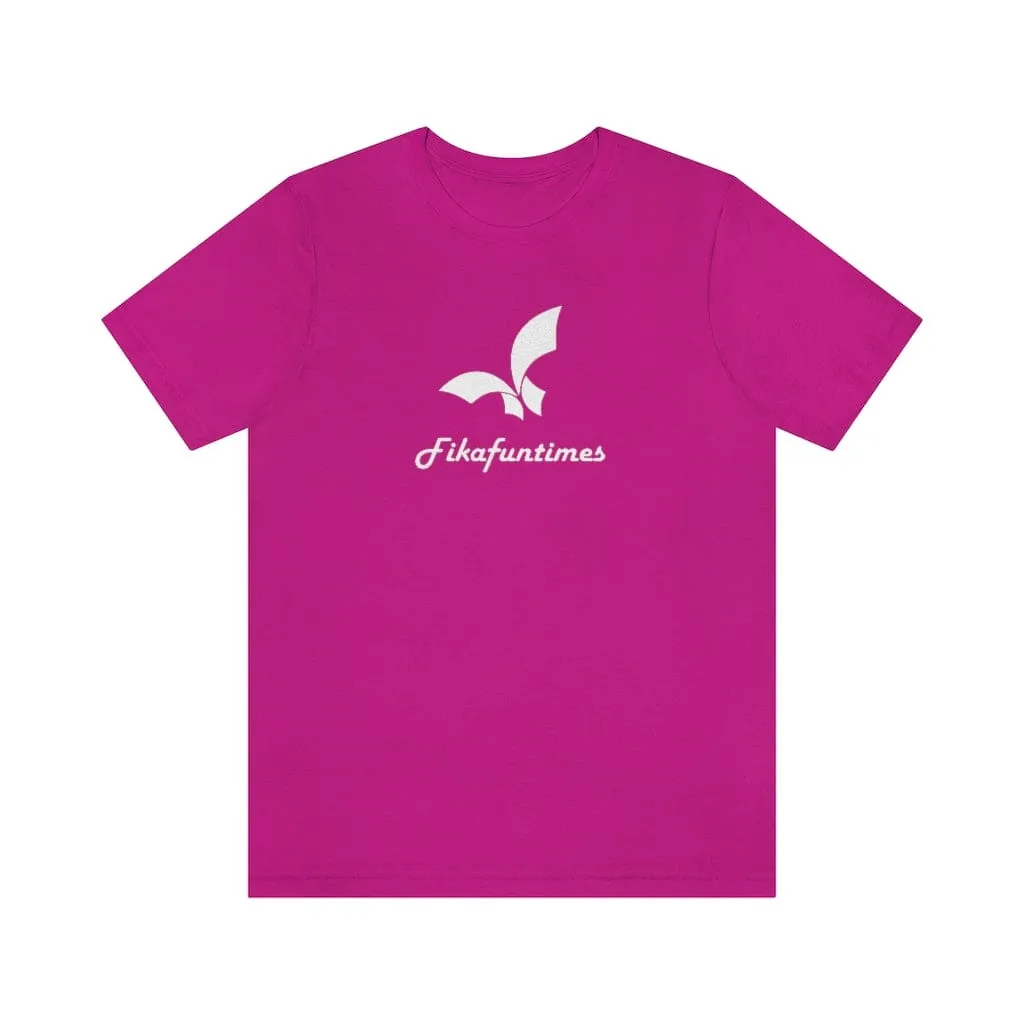 Unisex Crew Neck Fikafuntimes Print Jersey T-Shirt