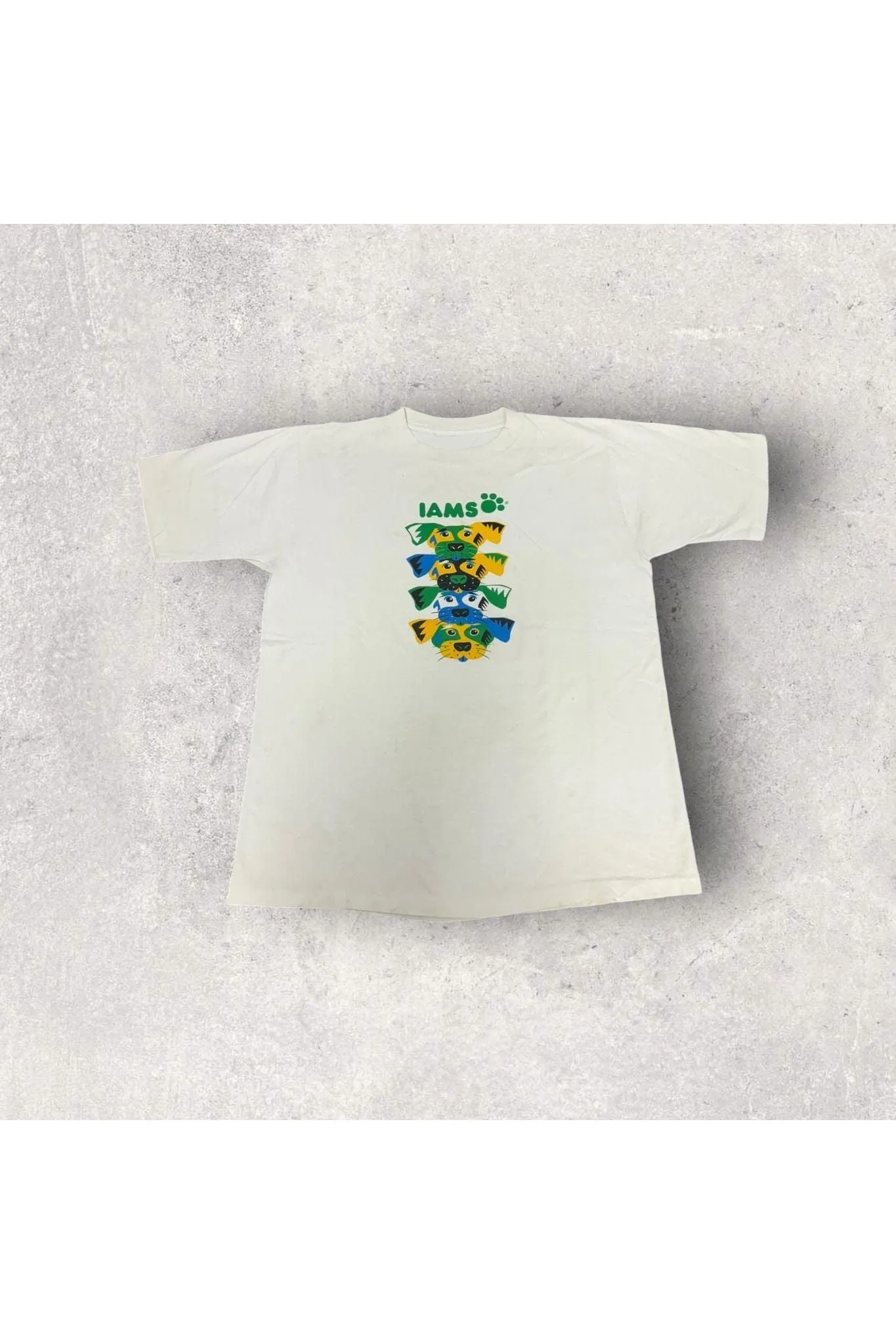 Vintage Single Stitch IAMS Dog Food Promo Tee- L