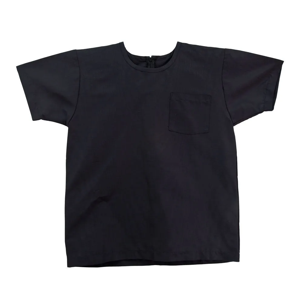 White T-Shirt | Coated Linen