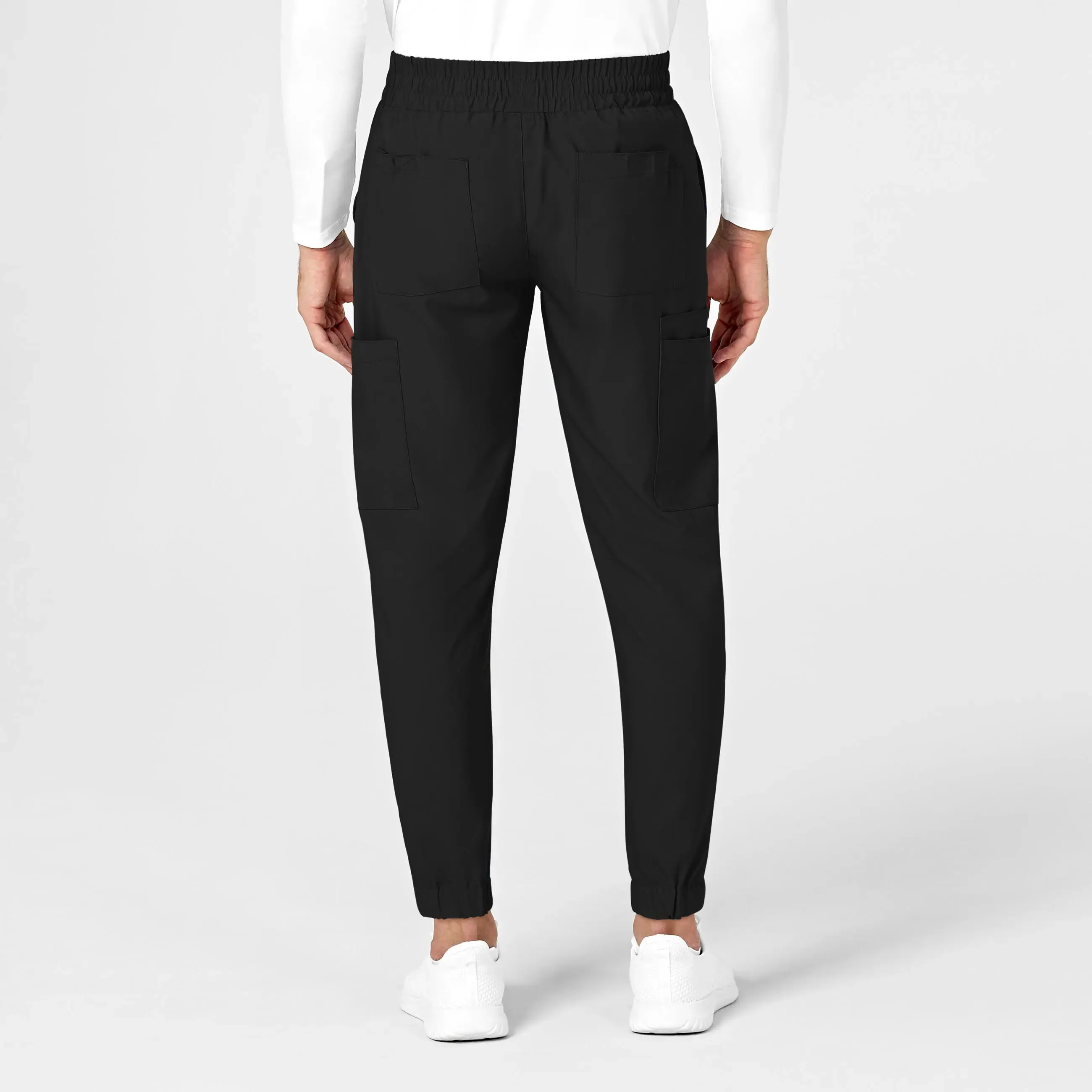 Wink Men's W123 Cargo Jogger Scrub Pant - Black