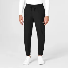 Wink Men's W123 Cargo Jogger Scrub Pant - Black