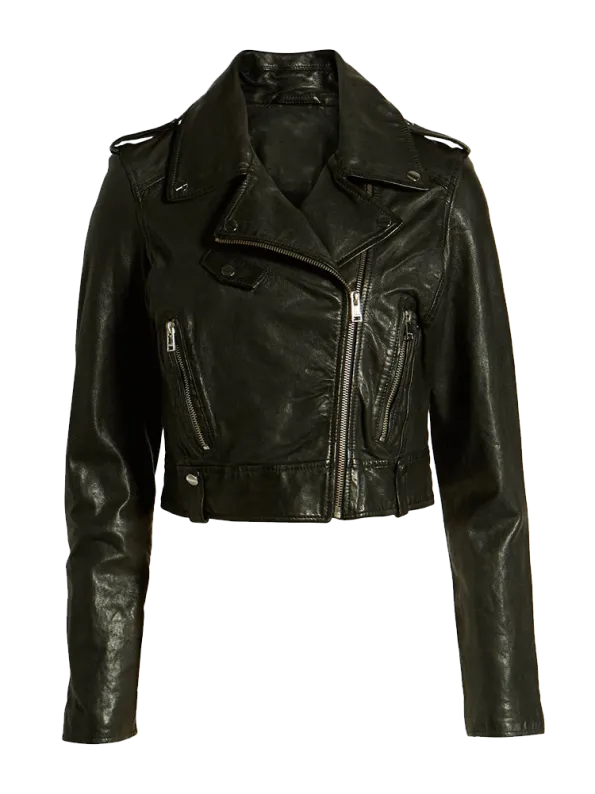 Women Biker Short Body Pure Leather Jacket By TJS