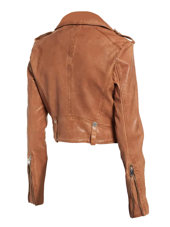 Women Biker Short Body Pure Leather Jacket By TJS